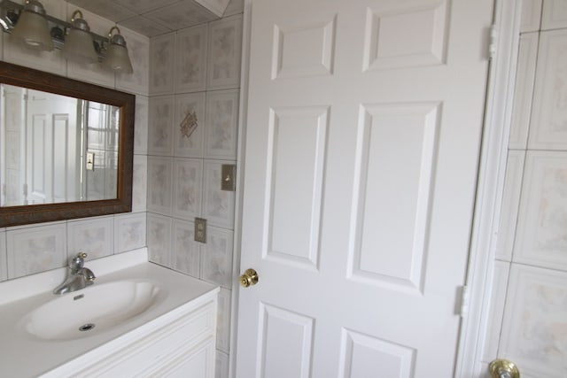 bathroom featuring vanity