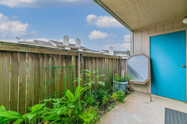 exterior space with a patio area