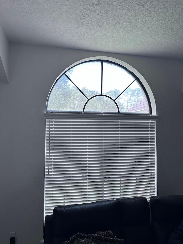 room details featuring a textured ceiling