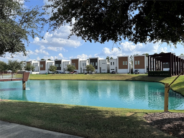 view of water feature