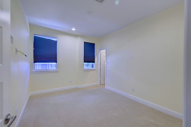 view of carpeted empty room