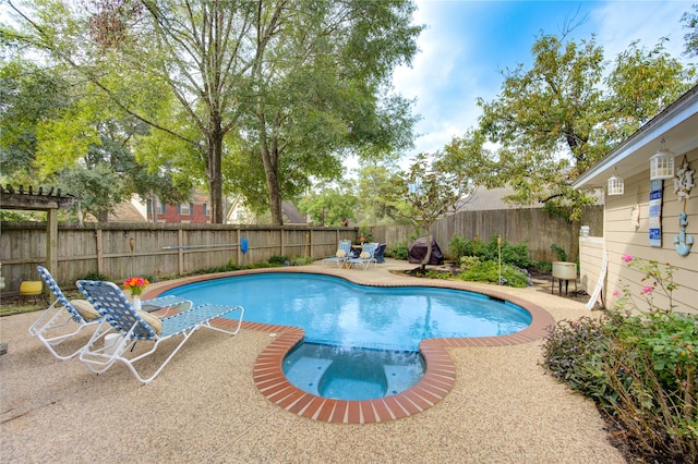 view of pool with a patio area