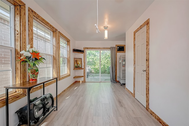 interior space featuring light hardwood / wood-style flooring