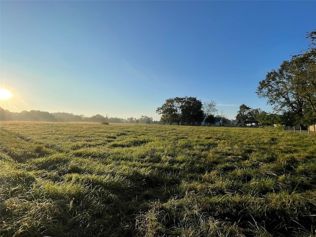 view of landscape featuring a rural view