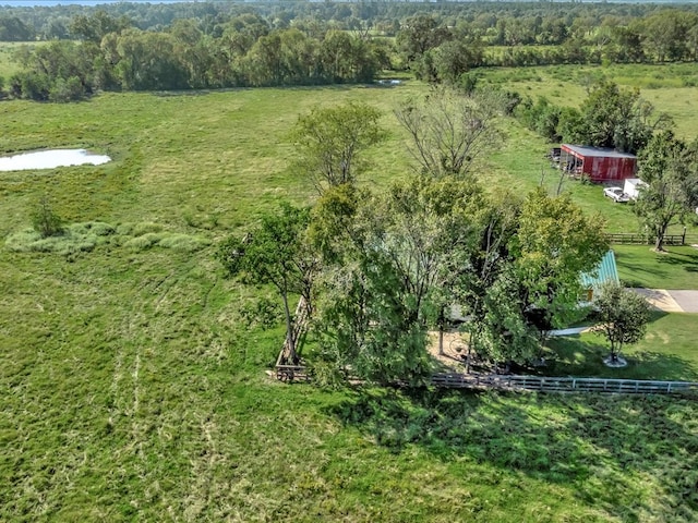 bird's eye view featuring a rural view