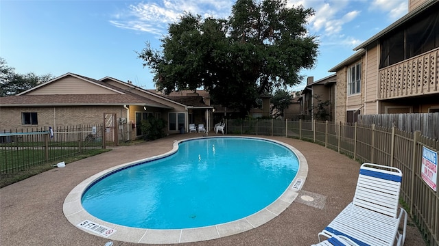 view of pool