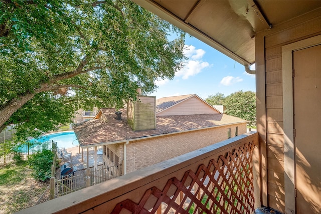 view of balcony