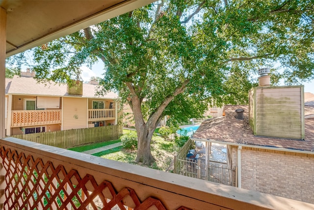 view of balcony