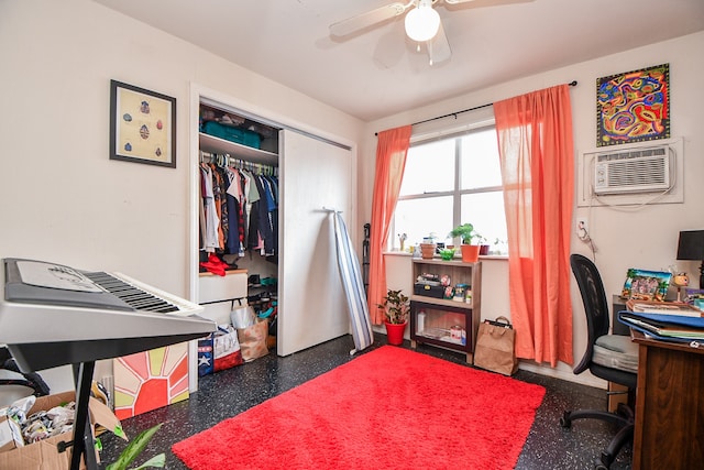 office with ceiling fan