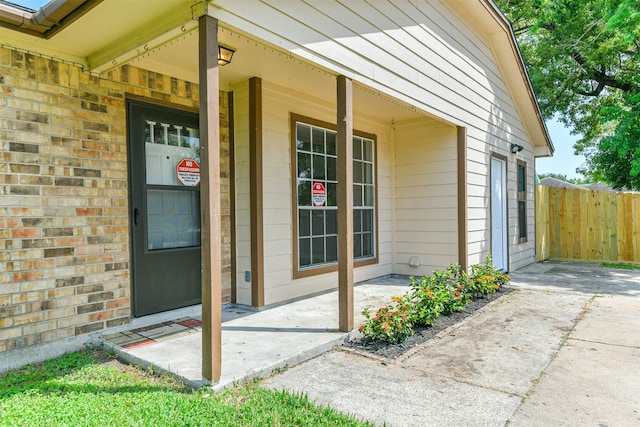 view of entrance to property