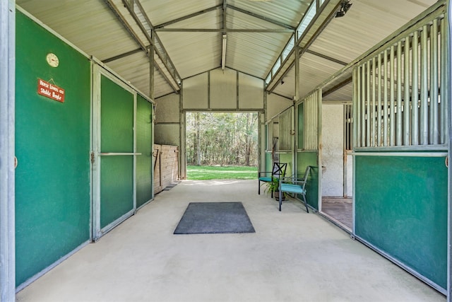 view of horse barn