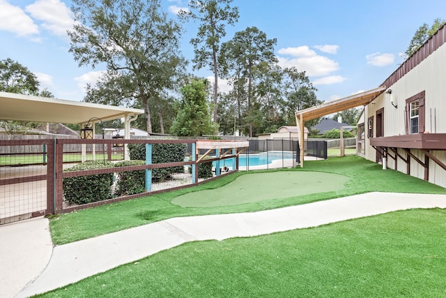 view of home's community with a pool