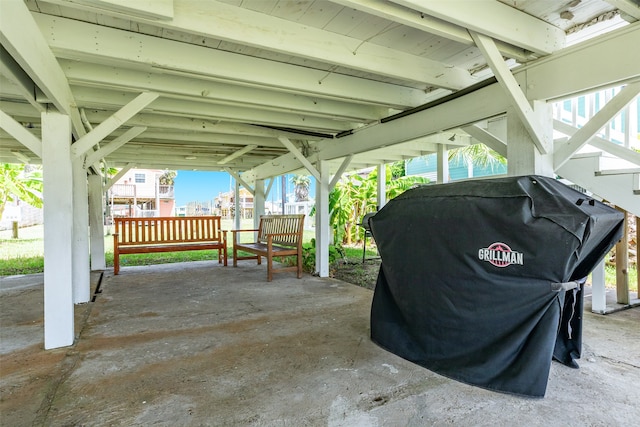 view of patio / terrace with area for grilling