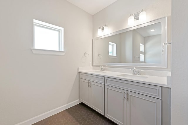 bathroom with vanity