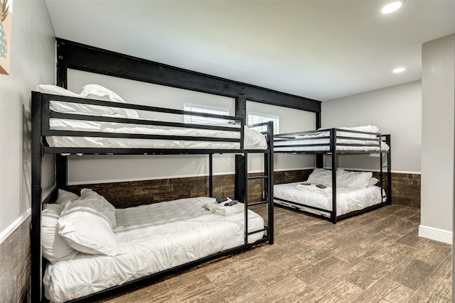 bedroom featuring wood-type flooring