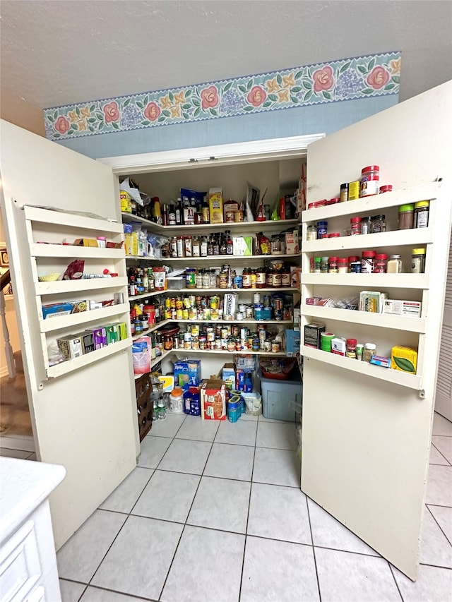 view of pantry