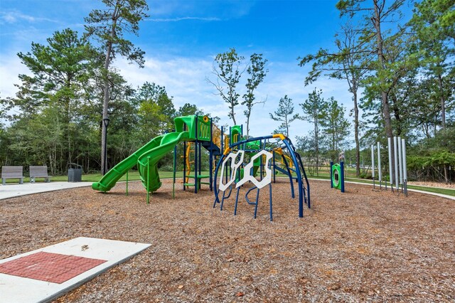 view of community jungle gym