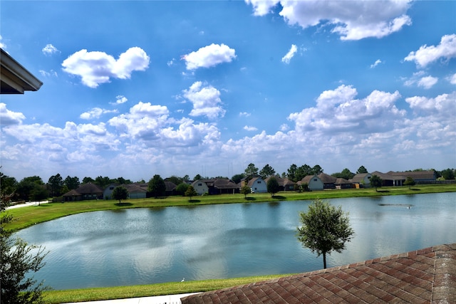 view of water feature