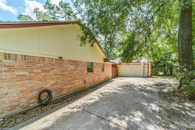 view of home's exterior featuring a patio area