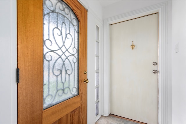 view of entrance foyer