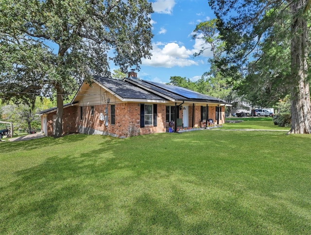 exterior space featuring a yard