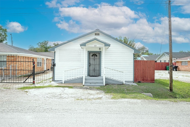 view of bungalow-style home