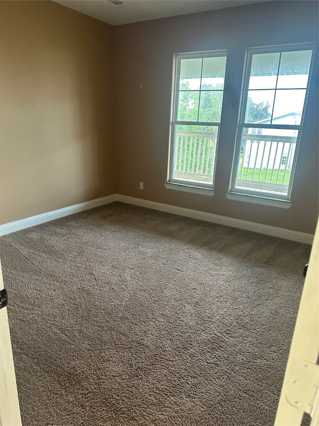 view of carpeted empty room