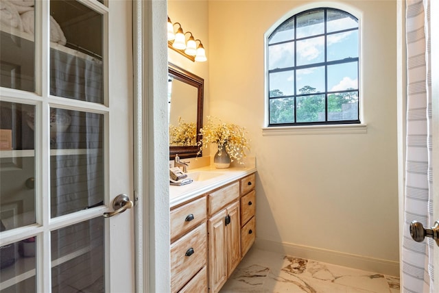 bathroom with vanity