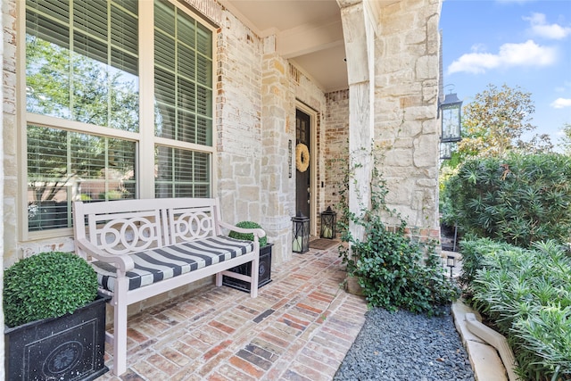 exterior space featuring a porch