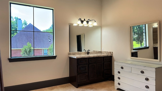 bathroom with vanity