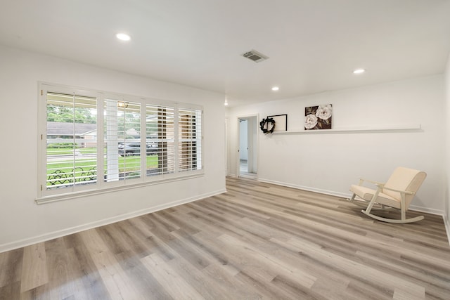 interior space featuring light hardwood / wood-style floors