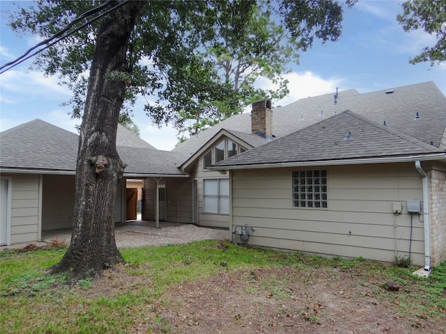 view of rear view of property