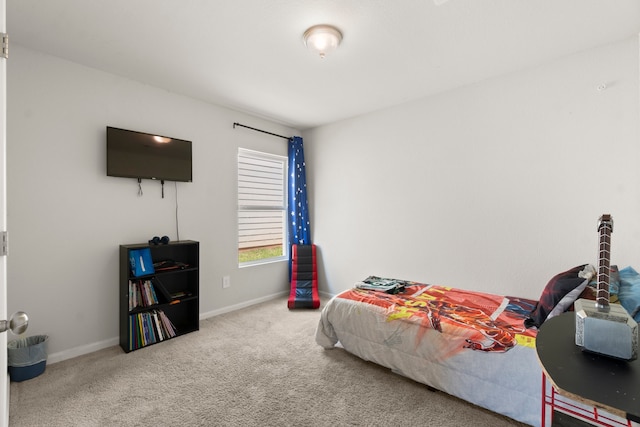 bedroom featuring carpet floors