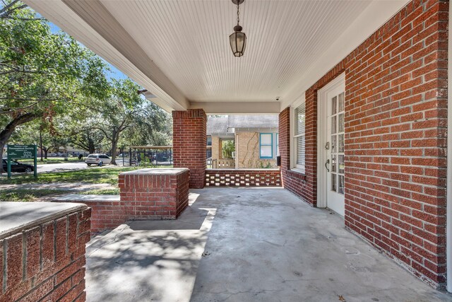 view of patio / terrace featuring a porch