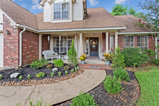 view of front of home with covered porch