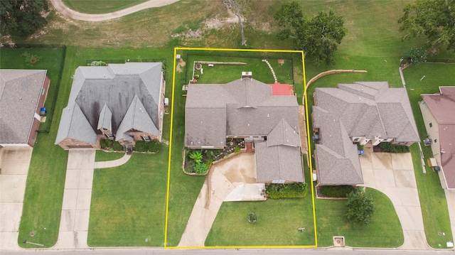 birds eye view of property featuring a residential view