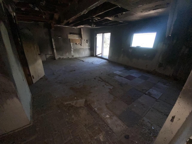 view of spare room