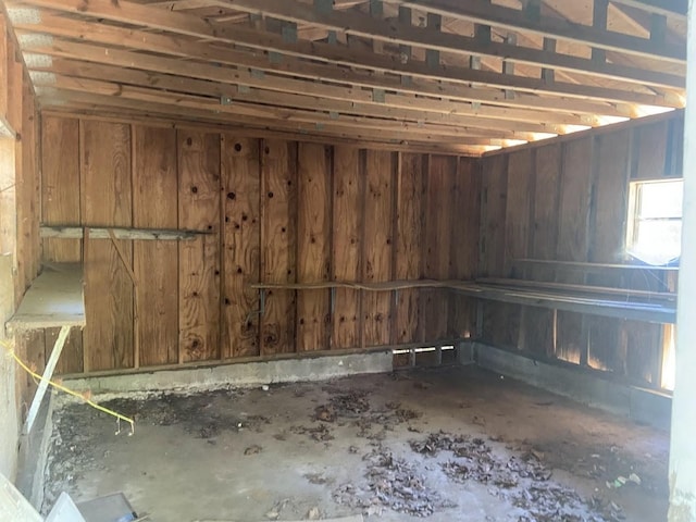 view of basement
