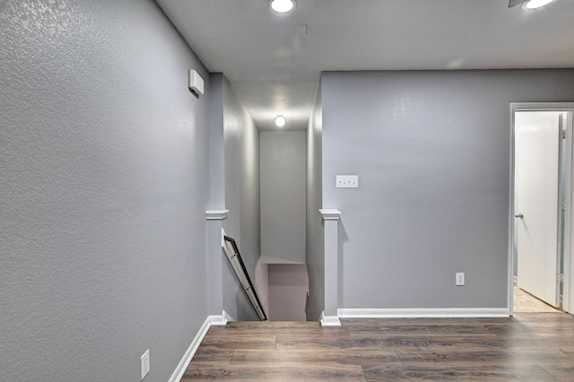 interior space featuring wood-type flooring