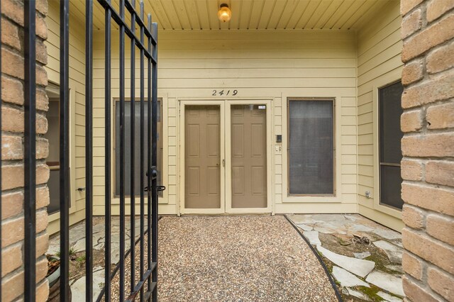 view of entrance to property