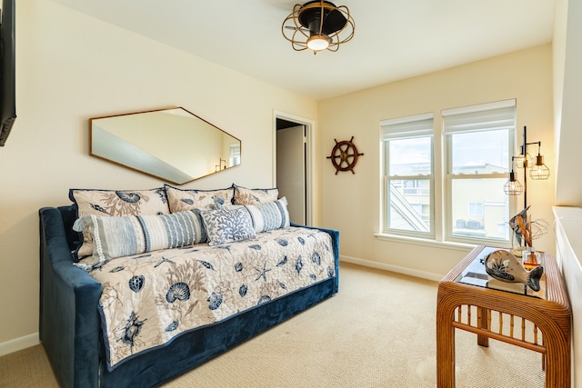 bedroom featuring carpet floors