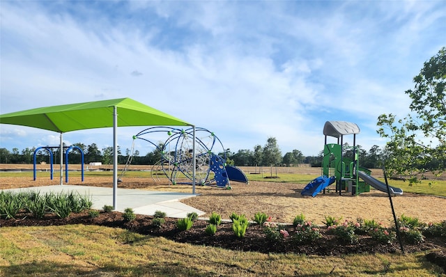 view of jungle gym