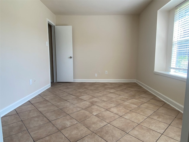 view of tiled empty room