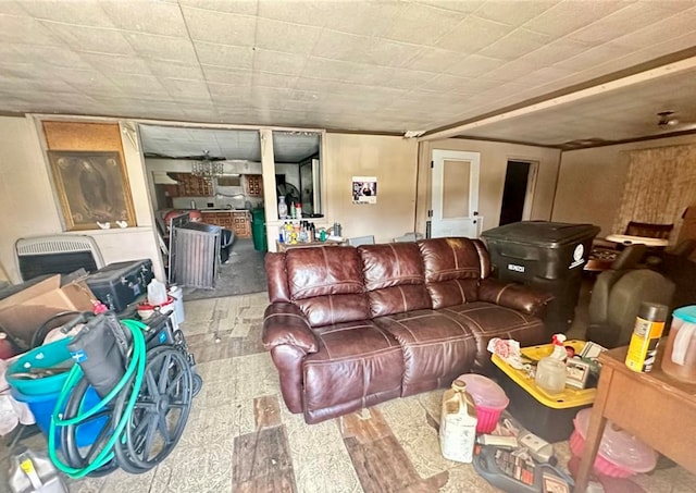 living room featuring hardwood / wood-style floors