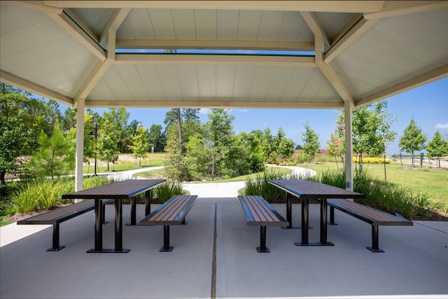 view of home's community featuring a gazebo and a yard