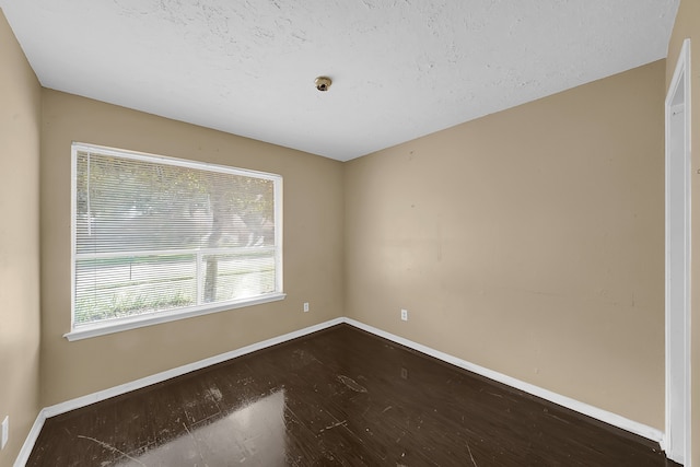 spare room featuring wood-type flooring