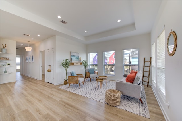 interior space with light wood-type flooring