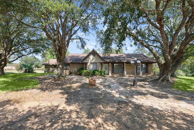 view of ranch-style home