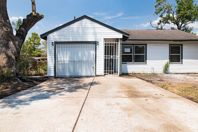 ranch-style house with a garage