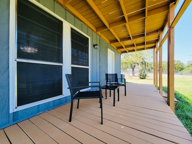 view of deck